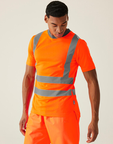 Regatta Pro Hi-Vis T-Shirt, Yellow, 2XL bedrucken, Art.-Nr. 612176015