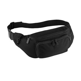 Quadra Deluxe Belt Bag, Black, One Size bedrucken, Art.-Nr. 612301010