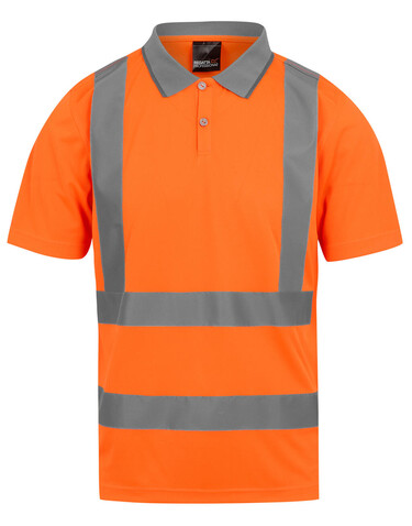 Regatta Pro Hi-Vis Polo, Orange, M bedrucken, Art.-Nr. 613174122