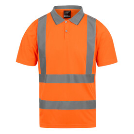Regatta Pro Hi-Vis Polo, Orange, S bedrucken, Art.-Nr. 613174121