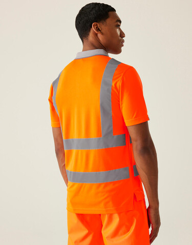 Regatta Pro Hi-Vis Polo, Yellow, M bedrucken, Art.-Nr. 613176012