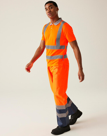 Regatta Pro Hi-Vis Polo, Yellow, M bedrucken, Art.-Nr. 613176012