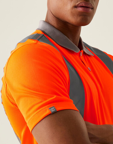 Regatta Pro Hi-Vis Polo, Orange, M bedrucken, Art.-Nr. 613174122