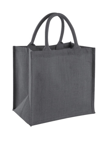 Westford Mill Jute Midi Tote, Graphite Grey/Graphite Grey, One Size bedrucken, Art.-Nr. 613281590
