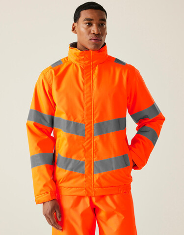 Regatta Pro Hi-Vis Dover Jacket, Yellow, 4XL bedrucken, Art.-Nr. 614176017