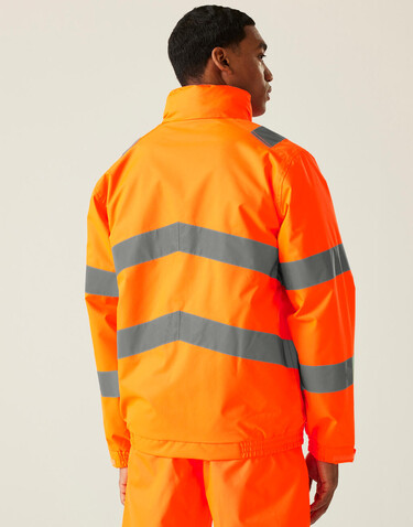 Regatta Pro Hi-Vis Dover Jacket, Yellow, 4XL bedrucken, Art.-Nr. 614176017