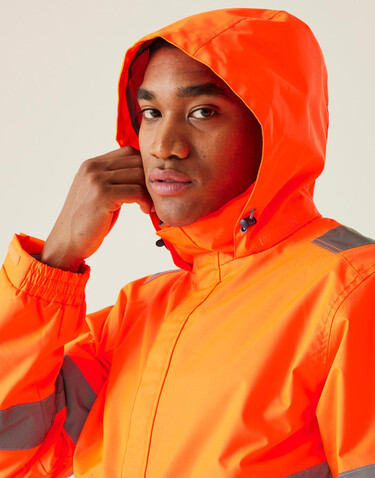 Regatta Pro Hi-Vis Dover Jacket, Yellow, XL bedrucken, Art.-Nr. 614176014
