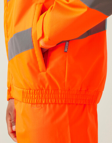 Regatta Pro Hi-Vis Dover Jacket, Yellow, XL bedrucken, Art.-Nr. 614176014