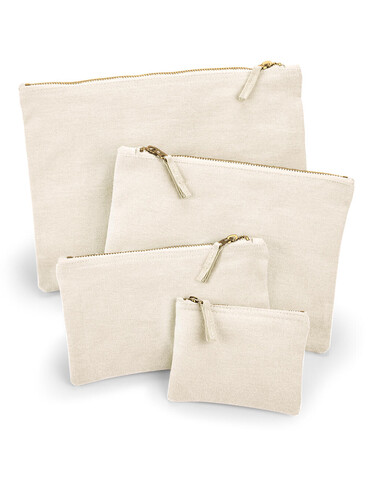 Westford Mill Canvas Accessory Pouch, Natural, M bedrucken, Art.-Nr. 615280084