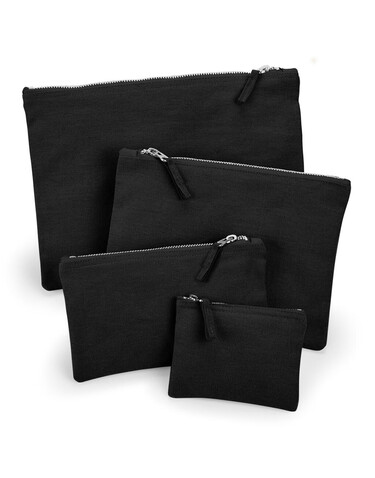 Westford Mill Canvas Accessory Pouch, Black, S bedrucken, Art.-Nr. 615281013