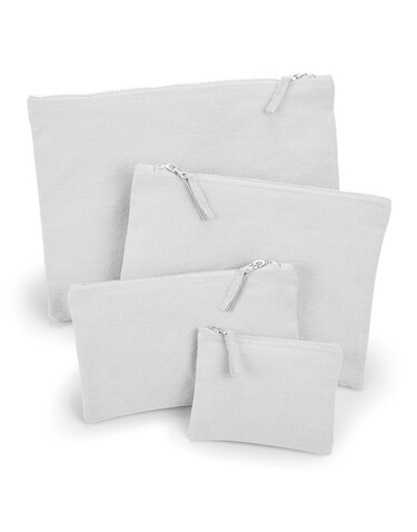 Westford Mill Canvas Accessory Pouch, Light Grey, M bedrucken, Art.-Nr. 615281384