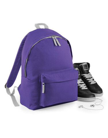 Bag Base Junior Fashion Backpack, Fuchsia/Graphite Grey, One Size bedrucken, Art.-Nr. 615294390