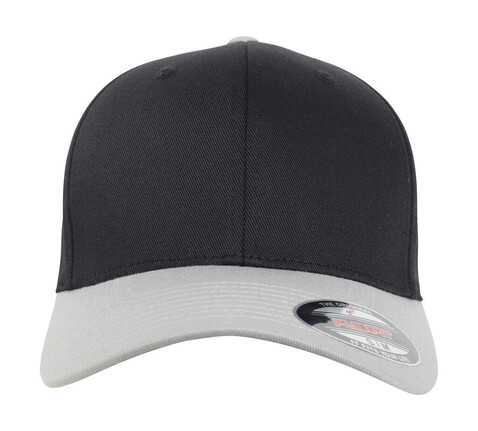Flexfit Flexfit Wooly Combed 2-Tone, Black/Silver, S/M bedrucken, Art.-Nr. 616681581