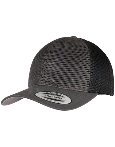 Flexfit 360° Omnimesh 2-Tone Cap, Charcoal/Black, One Size bedrucken, Art.-Nr. 619681700