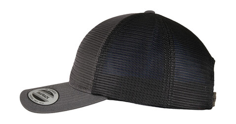 Flexfit 360° Omnimesh 2-Tone Cap, Charcoal/Black, One Size bedrucken, Art.-Nr. 619681700