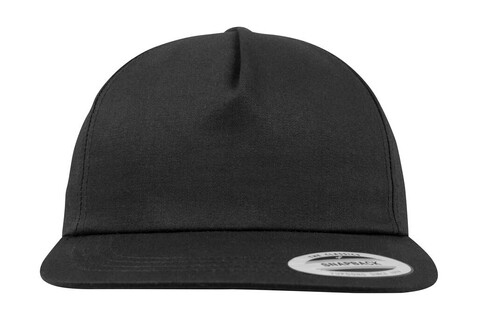 Flexfit Unstructured 5-Panel Snapback, Black, One Size bedrucken, Art.-Nr. 620681010