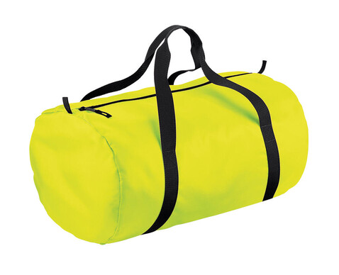 Bag Base Packaway Barrel Bag, Fluorescent Yellow/Black, One Size bedrucken, Art.-Nr. 623296570 Bag Base Packaway Barrel Bag, Fluorescent Yellow/Black, One Size bedrucken, Art.-Nr. 623296570