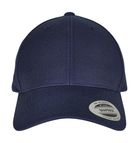 Flexfit Premium Curved Visor Snapback Cap, Navy, One Size bedrucken, Art.-Nr. 626682000