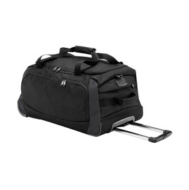 Quadra Tungsten™ Wheelie Travel Bag, Black/Dark Graphite, One Size bedrucken, Art.-Nr. 627301600