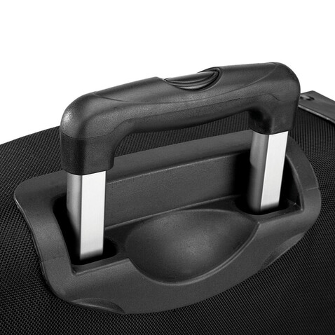 Quadra Tungsten™ Wheelie Travel Bag, Black/Dark Graphite, One Size bedrucken, Art.-Nr. 627301600