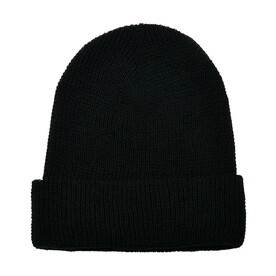 Flexfit Recycled Yarn Waffle Knit Beanie, Black, One Size bedrucken, Art.-Nr. 629681010