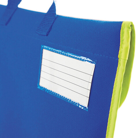 Quadra Enhanced-Viz Book Bag, Bright Royal, One Size bedrucken, Art.-Nr. 635303060