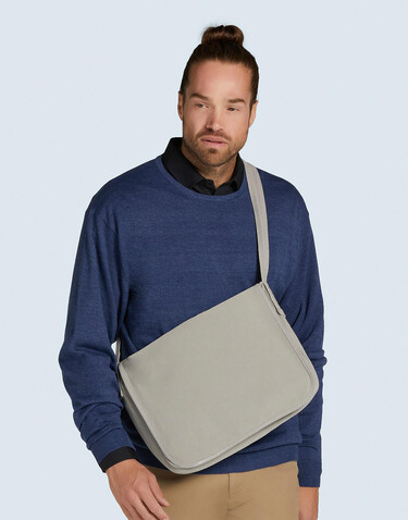 SG ACCESSORIES - BAGS Canvas Messenger, Neutral Grey, One Size bedrucken, Art.-Nr. 637571190 SG ACCESSORIES - BAGS Canvas Messenger, Neutral Grey, One Size bedrucken, Art.-Nr. 637571190