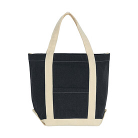 SG ACCESSORIES - BAGS Canvas Denim Shopper, Black Stonewash/Natural, One Size bedrucken, Art.-Nr. 638571550
