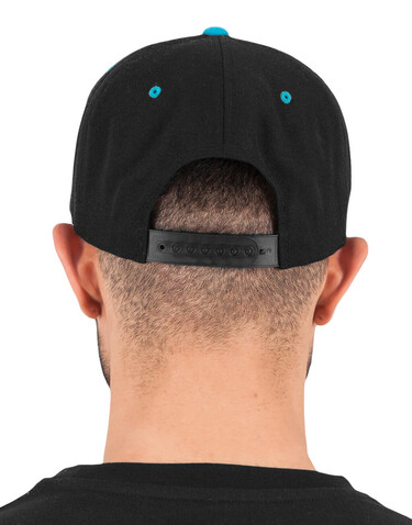 Flexfit Hawaiian Snapback, Black/Aqua, One Size bedrucken, Art.-Nr. 639681430