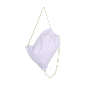 SG ACCESSORIES - BAGS Baby Canvas Cotton Drawstring Backpack, Snowwhite, One Size bedrucken, Art.-Nr. 642570000