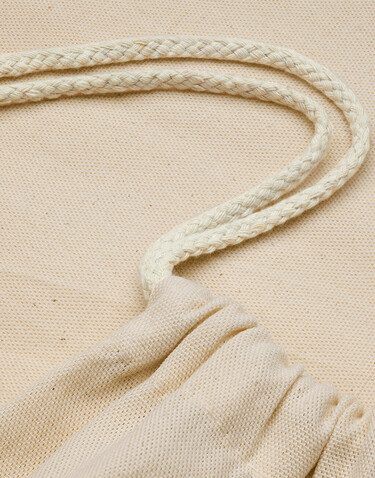 SG ACCESSORIES - BAGS Baby Canvas Cotton Drawstring Backpack, Natural, One Size bedrucken, Art.-Nr. 642570080