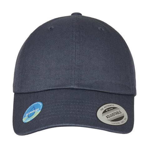 Flexfit Ecowash Dad Cap, Dark Navy, One Size bedrucken, Art.-Nr. 643682040