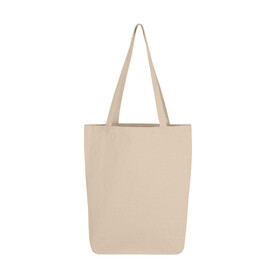 SG ACCESSORIES - BAGS Canvas Cotton Bag LH with Gusset, Natural, One Size bedrucken, Art.-Nr. 644570080