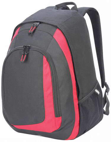 Shugon Geneva Backpack, Black/Red, One Size bedrucken, Art.-Nr. 645381540