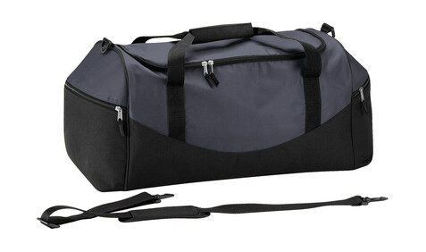 Quadra Teamwear Holdall, Graphite/Black, One Size bedrucken, Art.-Nr. 647301900