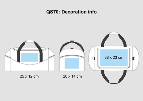 Quadra Teamwear Holdall, Classic Red/Black/White, One Size bedrucken, Art.-Nr. 647304860