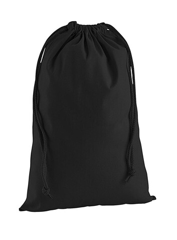 Westford Mill Premium Cotton Stuff Bag, Black, L bedrucken, Art.-Nr. 648281015