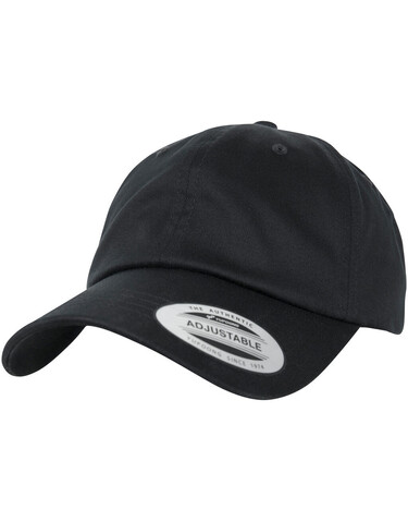 Flexfit Low Profile Organic Cotton Cap, Black, One Size bedrucken, Art.-Nr. 656681010