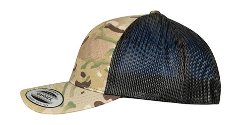 Flexfit Retro Trucker Multicam®, Arid/Brown, One Size bedrucken, Art.-Nr. 661687590
