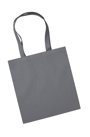 Westford Mill Organic Premium Cotton Tote, Graphite, One Size bedrucken, Art.-Nr. 662281310