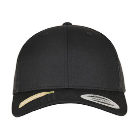Flexfit Trucker Recycled Polyester Fabric Cap, Black, One Size bedrucken, Art.-Nr. 662681010
