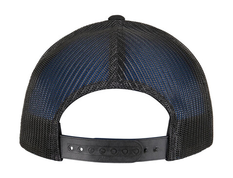 Flexfit Trucker Recycled Polyester Fabric Cap, Black, One Size bedrucken, Art.-Nr. 662681010