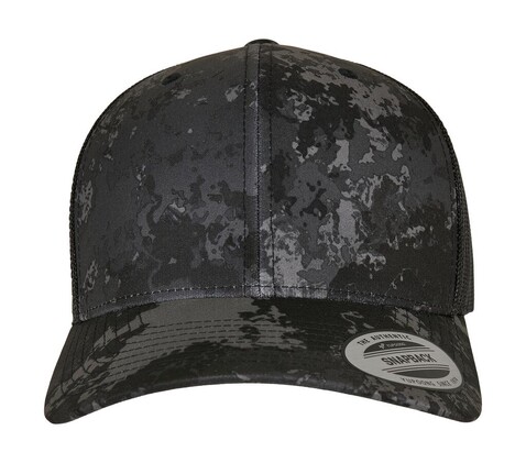 Flexfit Classics® Veil Camo™ Retro Trucker Cap, Poseidon Black, One Size bedrucken, Art.-Nr. 664681020 Flexfit Classics® Veil Camo™ Retro Trucker Cap, Poseidon Black, One Size bedrucken, Art.-Nr. 664681020