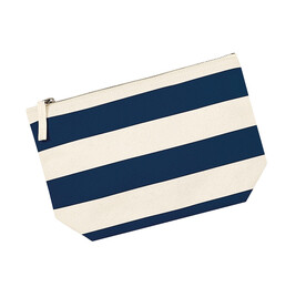 Westford Mill Nautical Accessory Bag, Natural/Navy, One Size bedrucken, Art.-Nr. 669280600