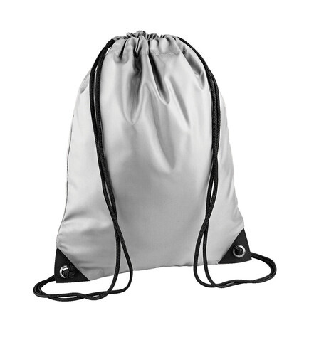 Bag Base Premium Gymsac, Silver, One Size bedrucken, Art.-Nr. 671297140