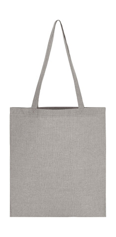 SG ACCESSORIES - BAGS Recycled Cotton/Polyester Tote LH, Grey Heather, One Size bedrucken, Art.-Nr. 671571620