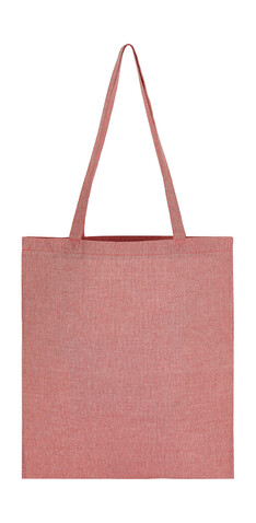 SG ACCESSORIES - BAGS Recycled Cotton/Polyester Tote LH, Red Heather, One Size bedrucken, Art.-Nr. 671574020