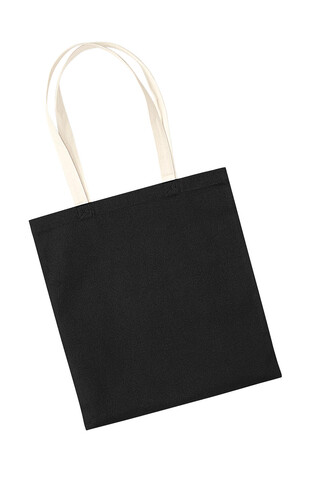 Westford Mill EarthAware™ Organic Bag for Life - Contrast Handle, Black/Natural, One Size bedrucken, Art.-Nr. 672281530