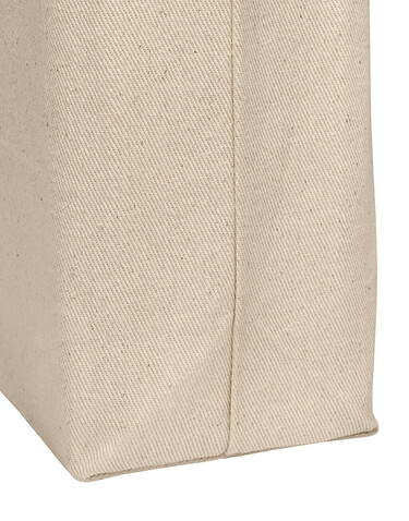 SG ACCESSORIES - BAGS Canvas Wide Shopper LH, Natural, M (39x35x12cm) bedrucken, Art.-Nr. 674570081