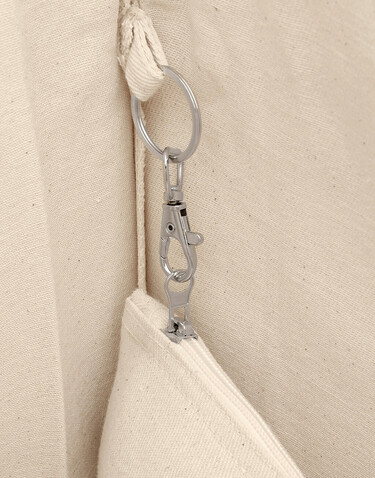 SG ACCESSORIES - BAGS Canvas Wide Shopper with Fold LH, Natural, XL (49x39x12cm) bedrucken, Art.-Nr. 675570082